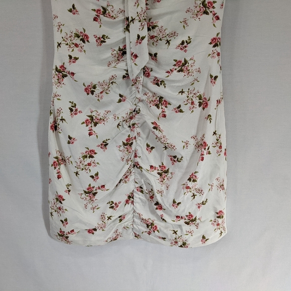 Princes Polly Ruffles Off the Shoulder Floral Mini Dress Size 2 - Picture 3 of 11